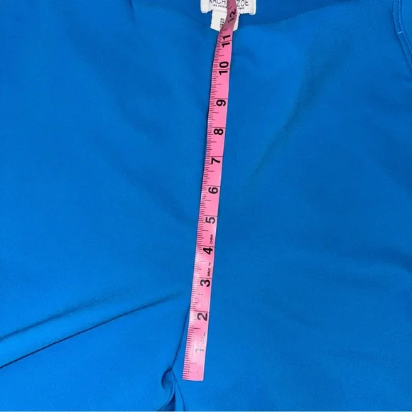 Rachel Zoe Women Hi-Rise Size 14 Waist Slim Leg Ankle Blue Trouser Pants Office - Picture 6 of 9